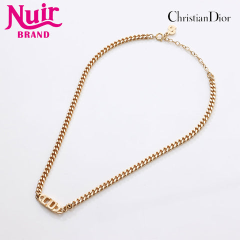 Christian Dior CD logo Necklace gold WS14580