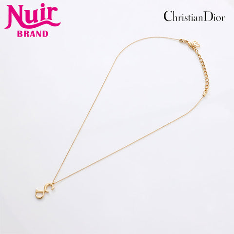 Christian Dior CD logo Necklace gold WS14581