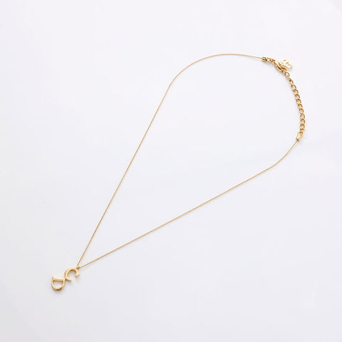 Christian Dior CD logo Necklace gold WS14581