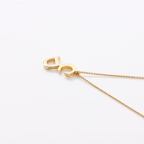 Christian Dior CD logo Necklace gold WS14581