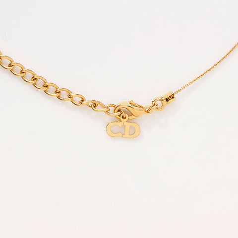 Christian Dior CD logo Necklace gold WS14581