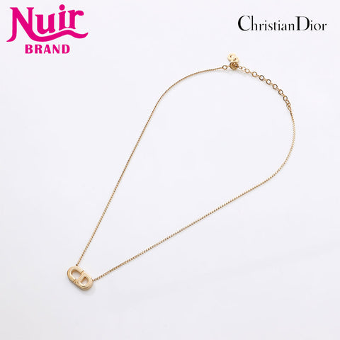 Christian Dior CD logo Necklace gold WS14582