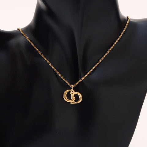 Christian Dior CD logo Necklace gold WS14584