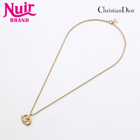 Christian Dior CD logo Necklace gold WS14584
