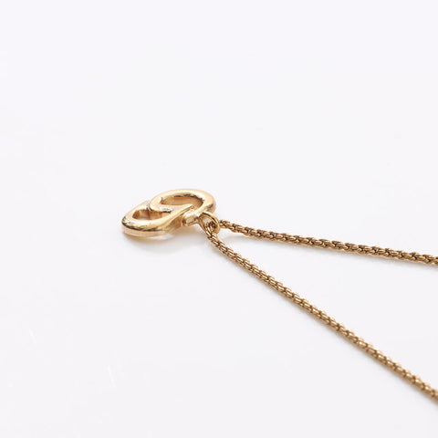 Christian Dior CD logo Necklace gold WS14584