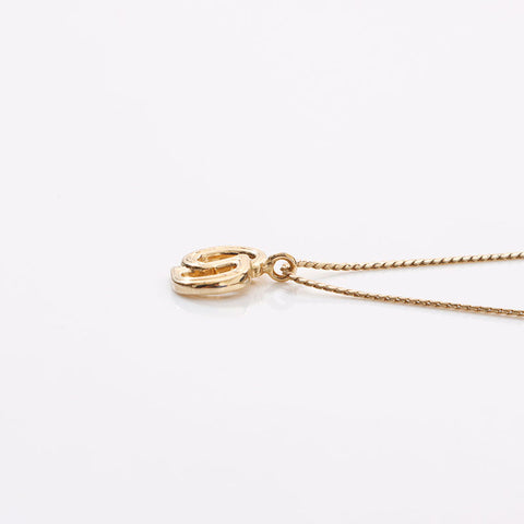 Christian Dior CD logo Necklace gold WS14585