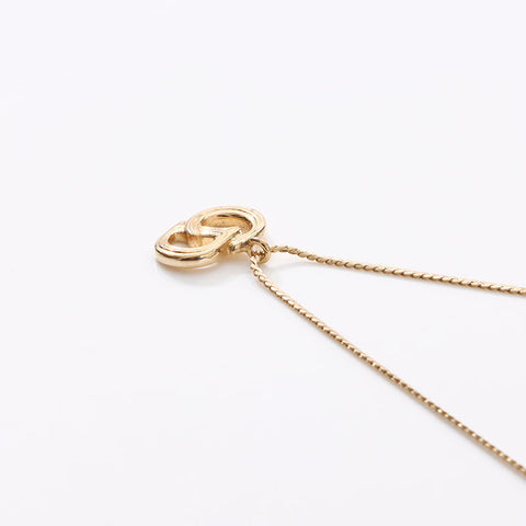 Christian Dior CD logo Necklace gold WS14585