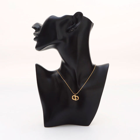 Christian Dior CD logo Necklace gold WS14585