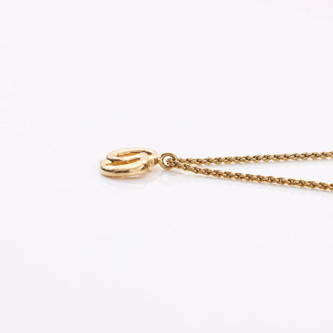 Christian Dior CD logo Necklace gold WS14586