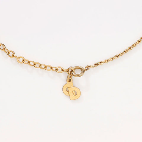 Christian Dior CD logo Necklace gold WS14586