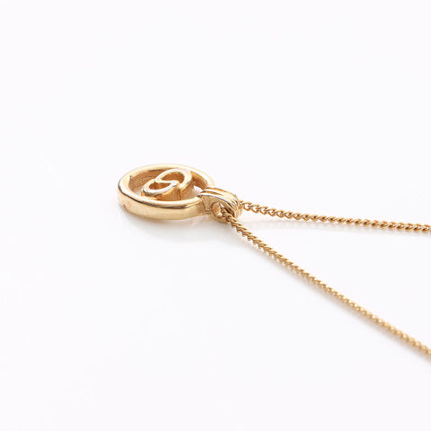Christian Dior CD logo Necklace gold WS14587
