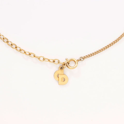Christian Dior CD logo Necklace gold WS14587