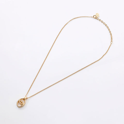 Christian Dior CD logo Necklace gold WS14588