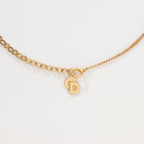 Christian Dior CD logo Necklace gold WS14588
