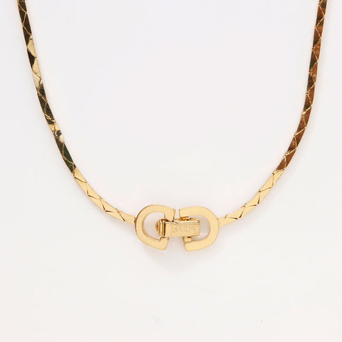Christian Dior CD logo Necklace gold WS14589