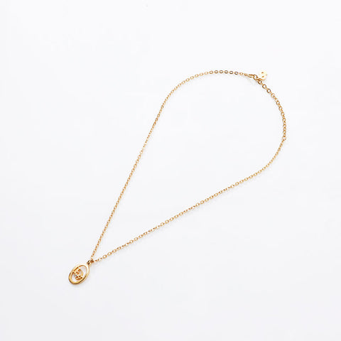 Christian Dior logo Necklace gold WS14590