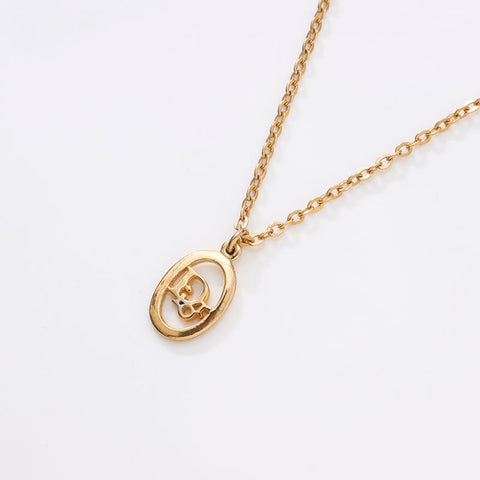 Christian Dior logo Necklace gold WS14590