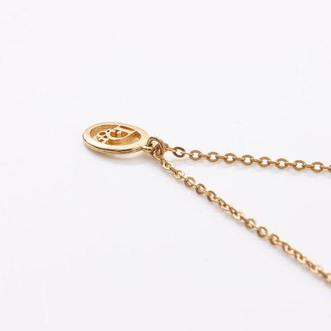 Christian Dior logo Necklace gold WS14590