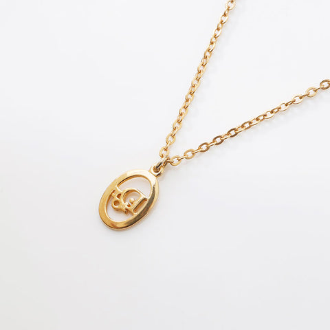 Christian Dior logo Necklace gold WS14590