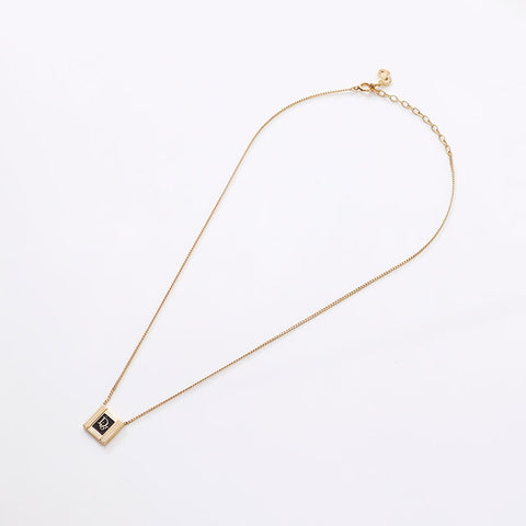 Christian Dior logo Necklace gold WS14592