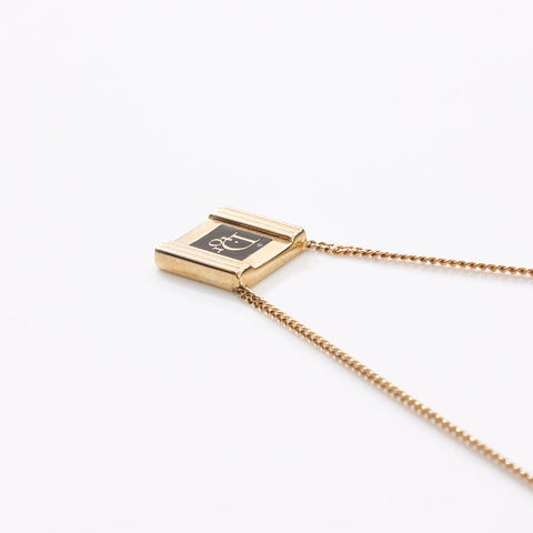 Christian Dior logo Necklace gold WS14592