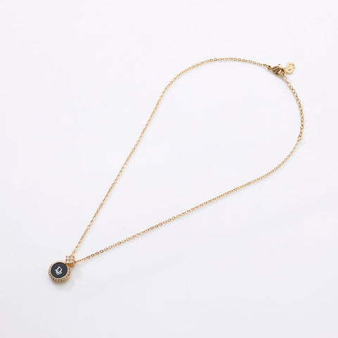 クリスチャンディオール Christian Dior ロゴ ネックレス ゴールド WS14593