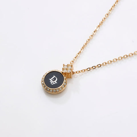 クリスチャンディオール Christian Dior ロゴ ネックレス ゴールド WS14593