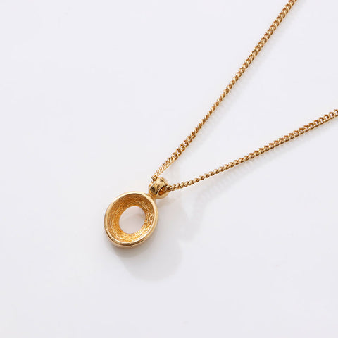 Christian Dior Rhinestone Necklace gold WS14596