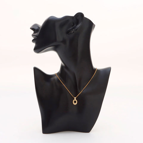 Christian Dior Rhinestone Necklace gold WS14596
