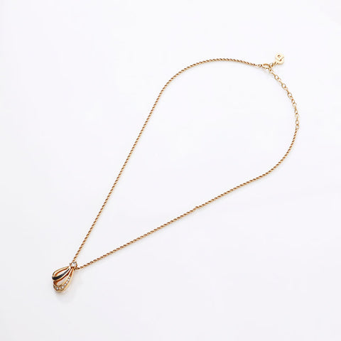 Christian Dior Rhinestone Necklace gold WS14598