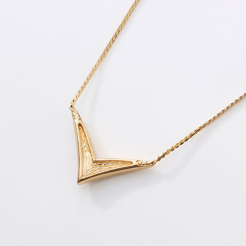 Christian Dior Rhinestone Necklace gold WS14599