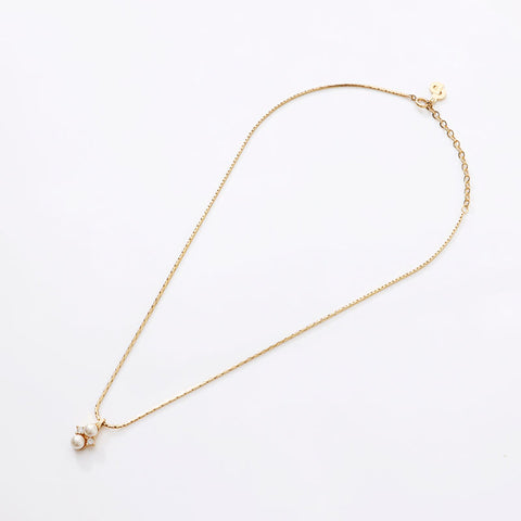 Christian Dior Rhinestone Necklace gold WS14600