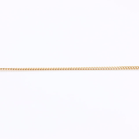 Christian Dior Logo rhinestone Necklace gold WS14602