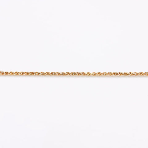 Christian Dior Logo rhinestone Necklace gold WS14605