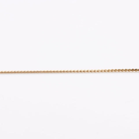 Christian Dior Logo rhinestone Necklace gold WS14607