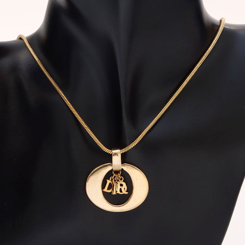 Christian Dior logo Necklace gold WS14612
