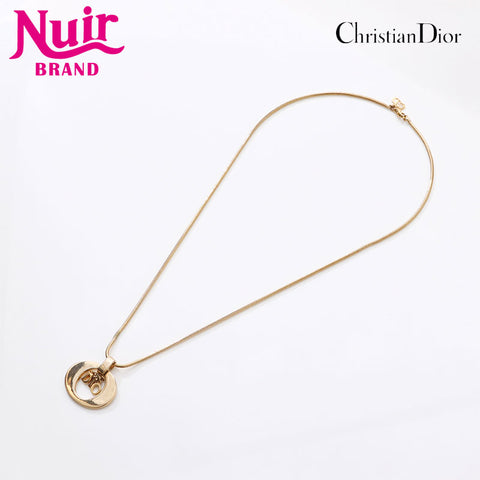 Christian Dior logo Necklace gold WS14612