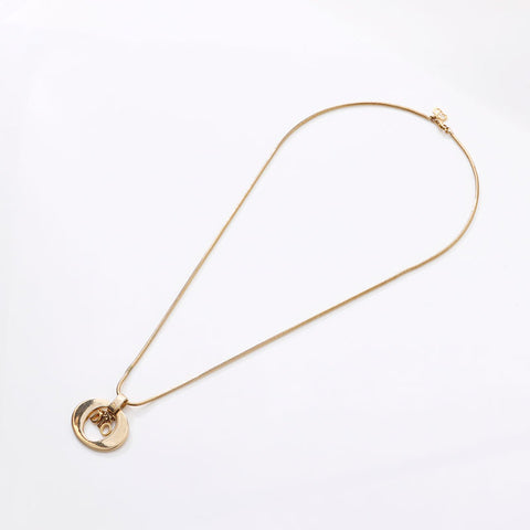 Christian Dior logo Necklace gold WS14612