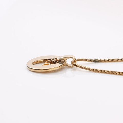 Christian Dior logo Necklace gold WS14612
