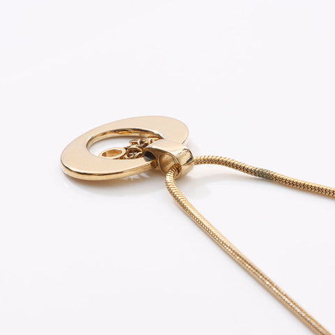 Christian Dior logo Necklace gold WS14612