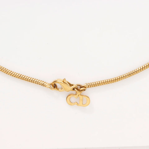 Christian Dior logo Necklace gold WS14612