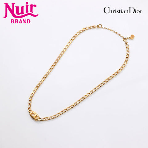 Christian Dior logo Necklace gold WS14613