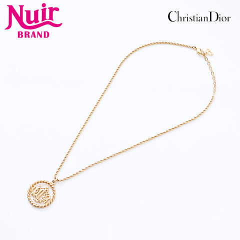 Christian Dior logo Necklace gold WS14615