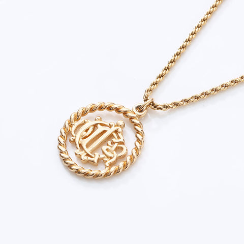 Christian Dior logo Necklace gold WS14615