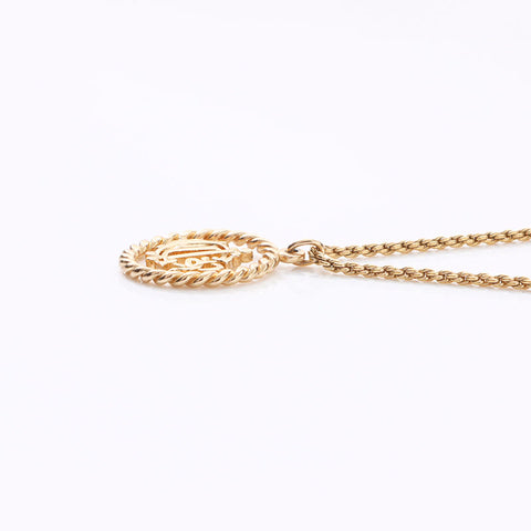 Christian Dior logo Necklace gold WS14615