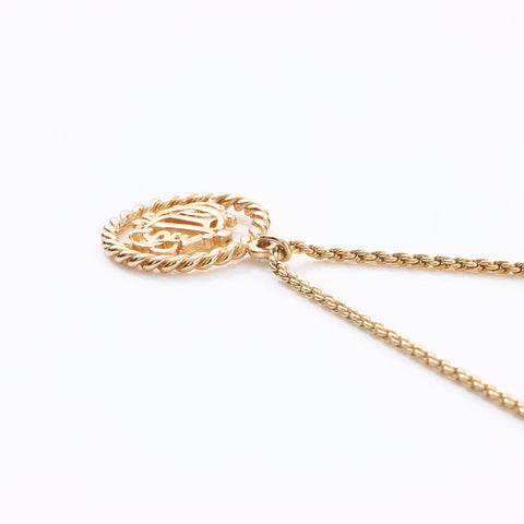 Christian Dior logo Necklace gold WS14615