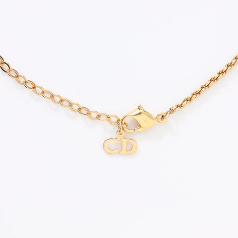 クリスチャンディオール Christian Dior ロゴ ネックレス ゴールド WS14615