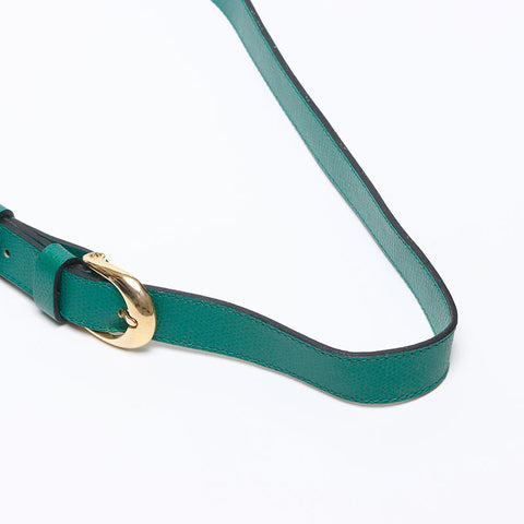 YVES SAINT LAURENT Logo Arabesque pattern Shoulder Bag green WS14623