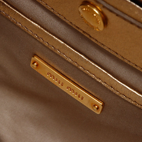 Miu Miu Tweed Chain Shoulder Bag pink WS14633