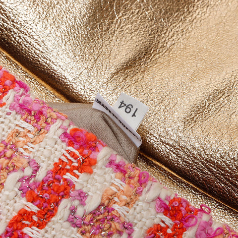 Miu Miu Tweed Chain Shoulder Bag pink WS14633